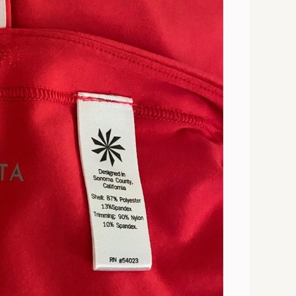 ❤️❤️ Athleta Power Chi Athletic Top,Coral, - Picture 5 of 5